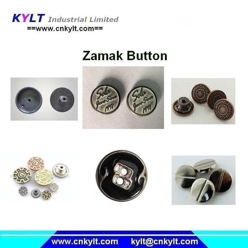 La aleación del cinc de Zamak 5 a presión botón del metal de la fundición a presión máquina de fundición proveedor