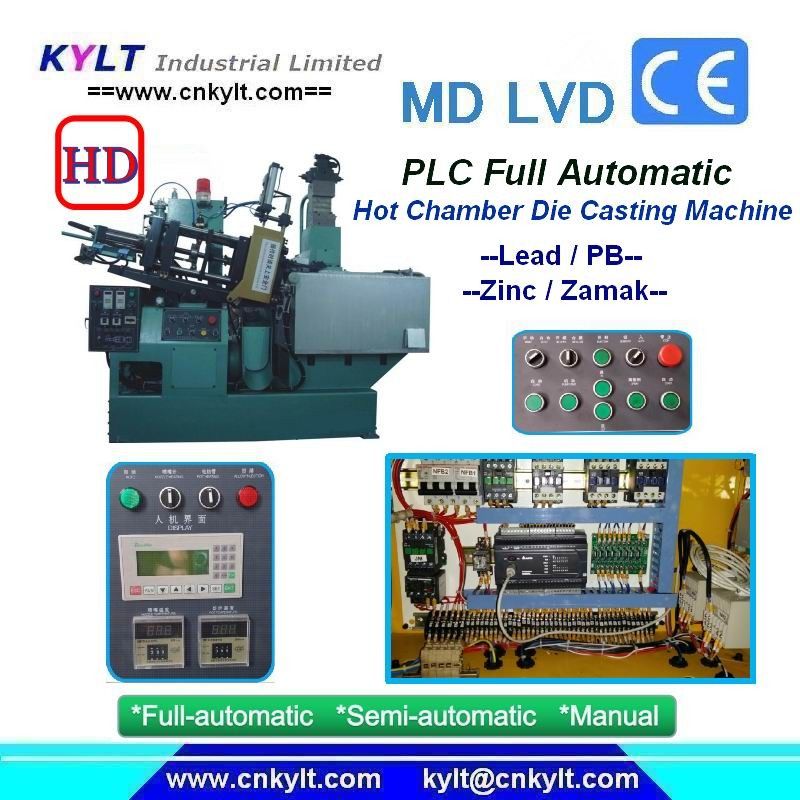 Máquina auto del PLC del moldeo a presión de KYLT Zamak proveedor
