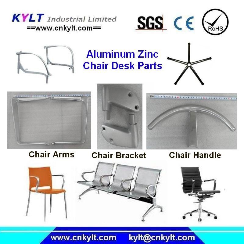 La silla que moldea de la inyección de la aleación de aluminio arma piezas proveedor