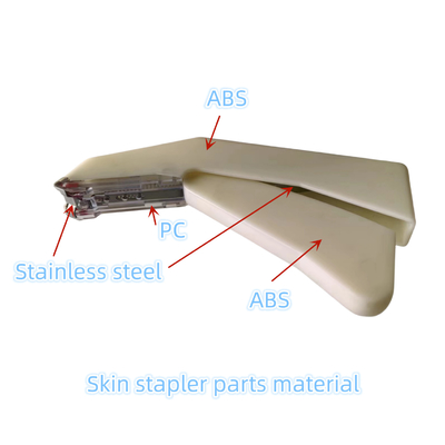 Partes y moldes de plástico para grapadores de piel